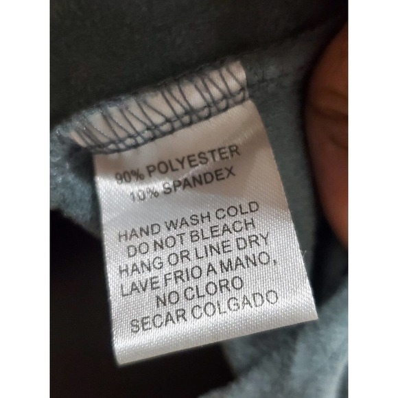 Privately Privileged Women Green Polyester V-Neck Sleeveless Knee Length Dress S - Picture 9 of 11